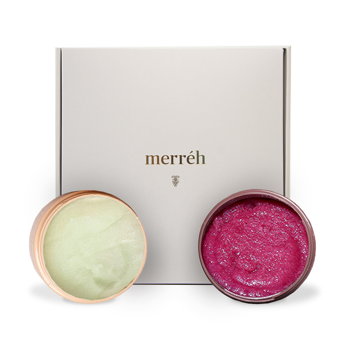 Промо сет Скраб за тяло RED GRAPE и Скраб за тяло WHITE GRAPE | merréh Paris