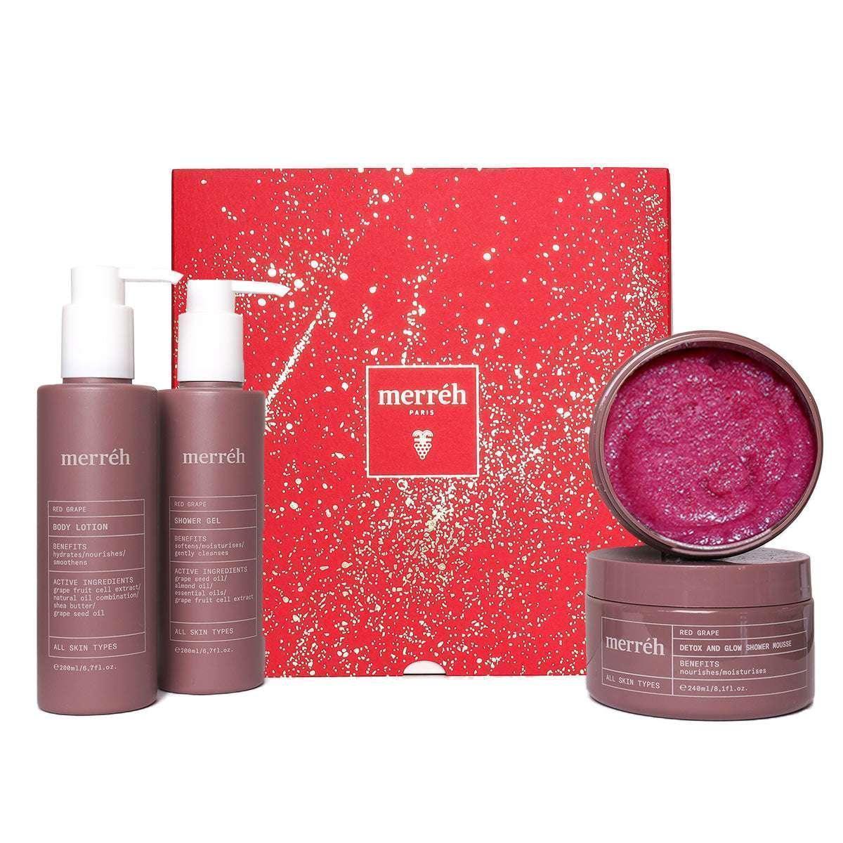 RED GRAPE DETOX AND GLOW ритуал за тяло - Merréh Paris