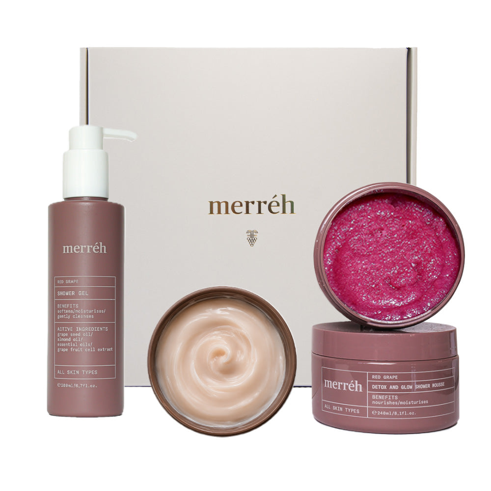 Red Grape Detox and Glow ритуал за тяло Merreh Paris